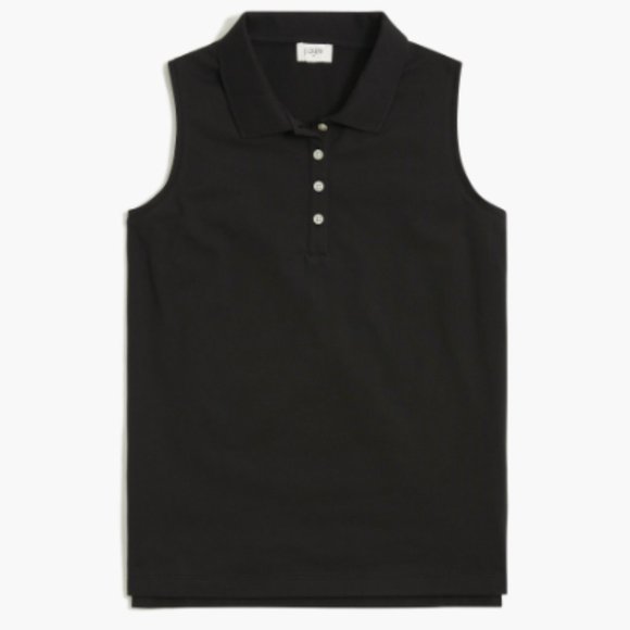 J.Crew Factory sleeveless piqué polo shirt - NWT - Picture 1 of 4